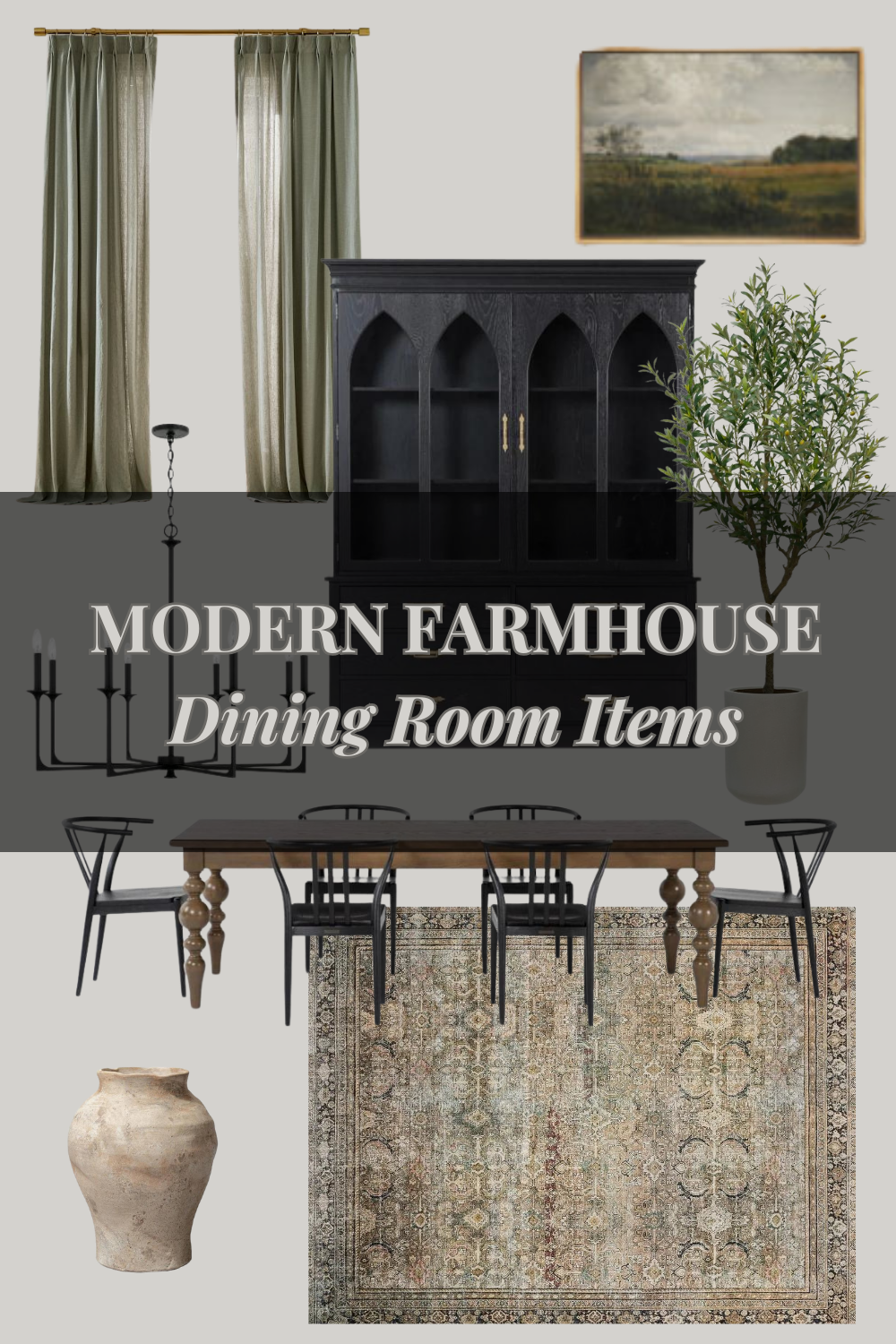 Modern Farmhouse Dining Room IDEAS: 8 MUST HAVE ITEMS - Seasons of Amy