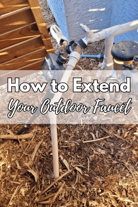 how to extend your outdoor water faucet